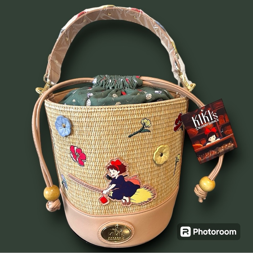 Rare! Studio Ghibli Kiki's Delivery Service Basket Crossbody Bag